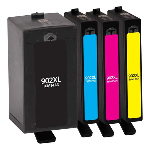 High Yield Black, Cyan, Magenta, Yellow Ink Cartridges for HP 902XL 4-Pack-2