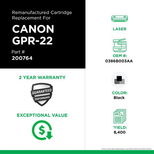 Toner Cartridge for Canon GPR-22 (0386B003AA)-2