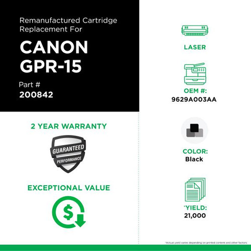 Toner Cartridge for Canon GPR-15 (9629A003AA)-2