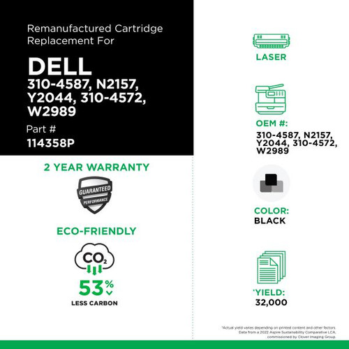 Extra High Yield Toner Cartridge for Dell W5300-2
