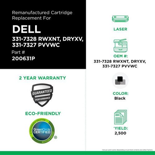 High Yield Toner Cartridge for Dell B1260/B1265-2