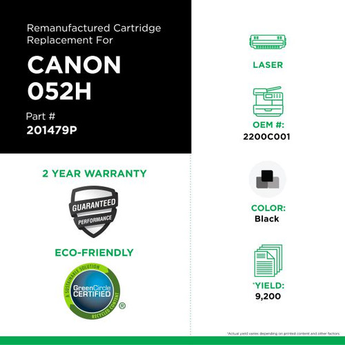 High Yield Toner Cartridge for Canon 052H (2200C001)-2