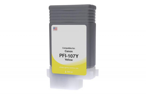 Yellow Wide Format Ink Cartridge for Canon PFI-107 (6708B001AA)-1