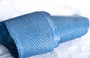Genuine Icelandic Salmon Fish Leather - Glossy blue
