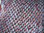 Genuine Icelandic Salmon Fish Leather - Sky & Red