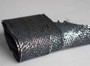 Genuine Icelandic Salmon Fish Leather - Black & Florescent