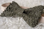 Green Leather Bow Tie