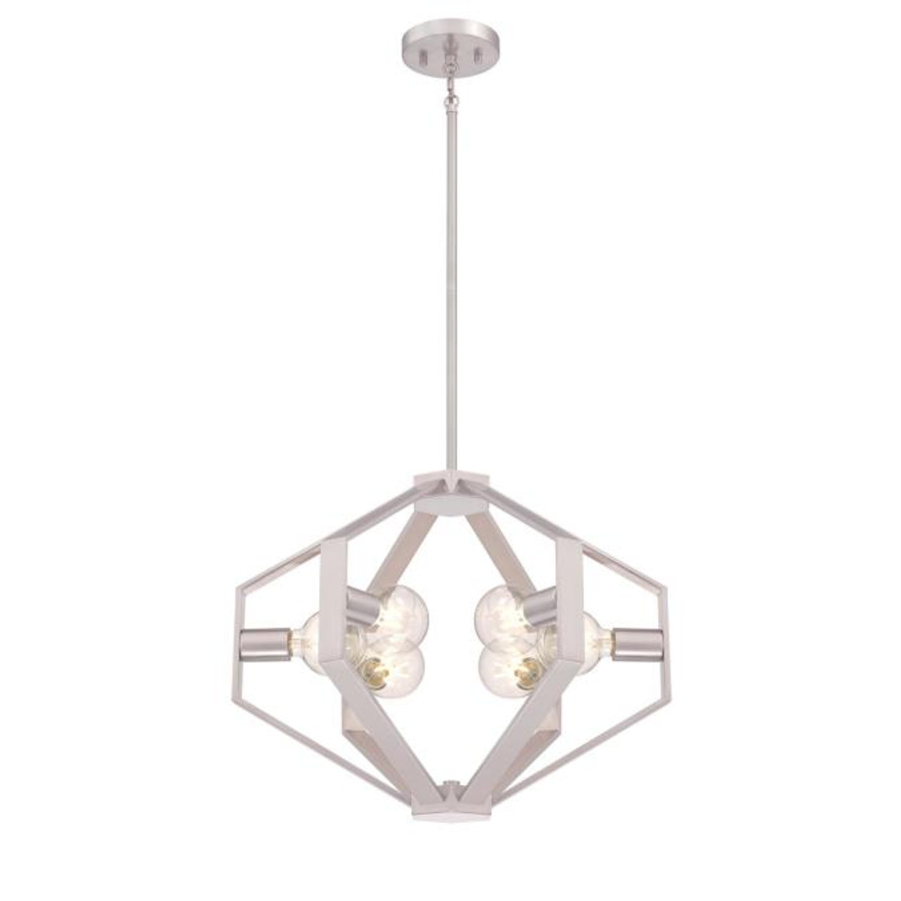 Westinghouse 6303800 Isadora Three-Light Indoor Chandelier Brushed Nickel Finish