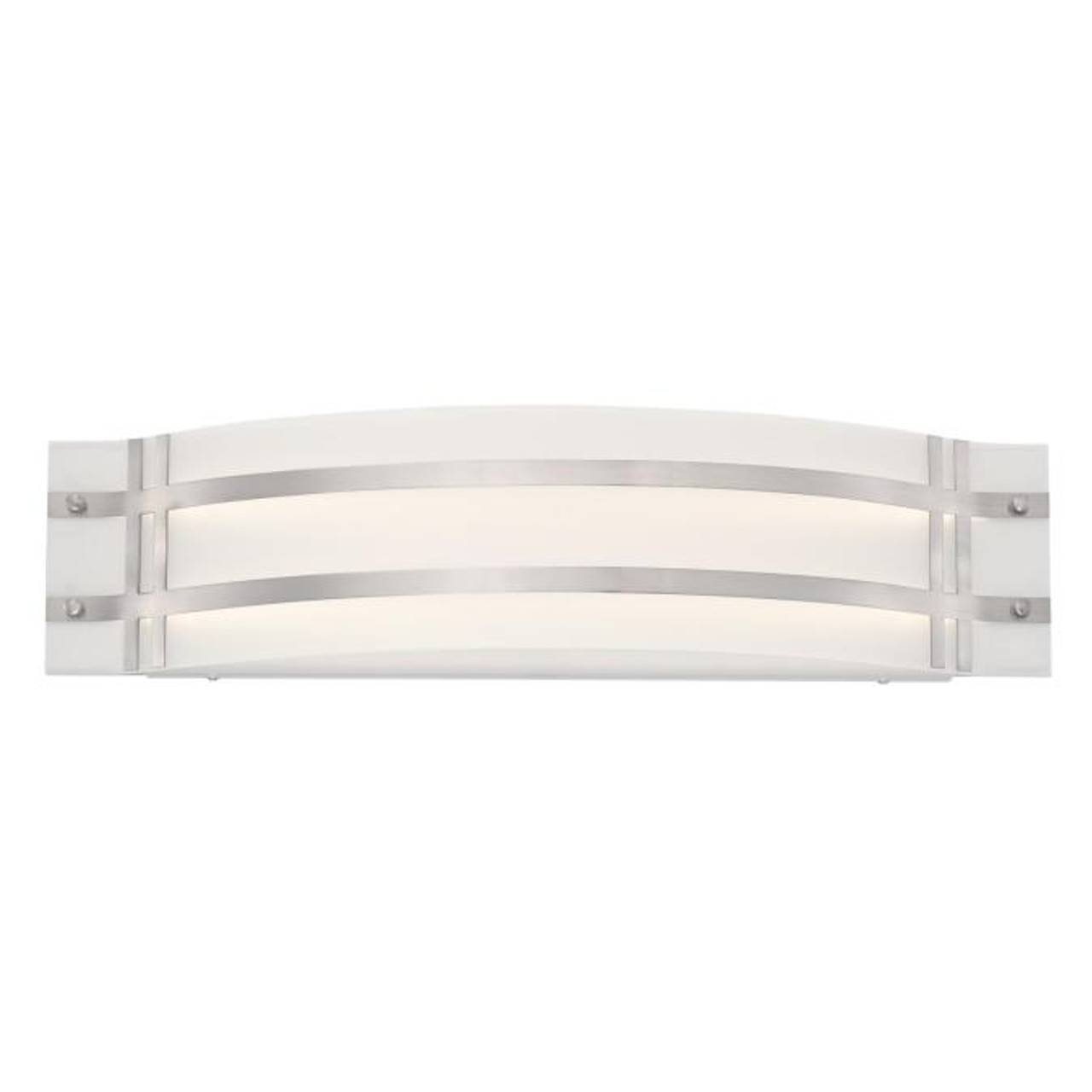 Westinghouse 6371800 Aurelio One-Light, 22-Watt LED Indoor Wall Fixture  Brushed Nickel Finish with Frosted