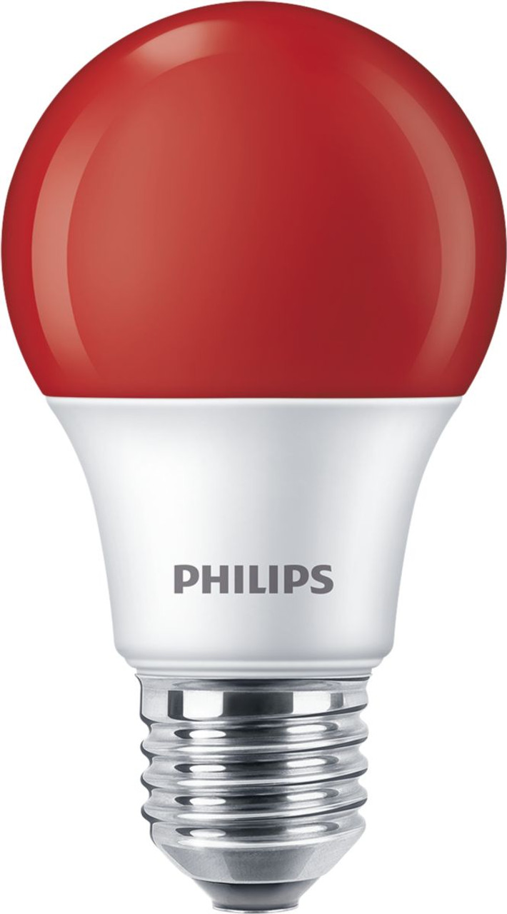 Philips 8A19/LED/RED/ND 120V E27 6/1FB LED Bulbs