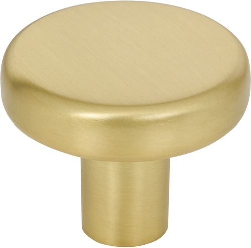 105BG - 1-1/4 Inch Diameter Brushed Gold Gibson Cabinet Knob - Elements