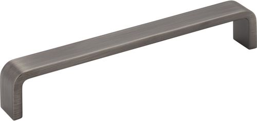 193-160BNBDL - 160mm Center to Center Brushed Pewter Square Asher Cabinet Pull - Elements