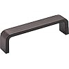 193-4DBAC - 4 Inch Center to Center Square Asher Cabinet Pull Brushed Oil Rubbed Bronze - Elements