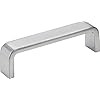 193-96MB - 96mm Center-to-Center Matte Black Square Asher Cabinet Pull - Elements