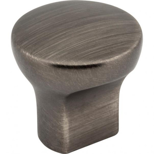 239BNBDL - 1 Inch Diameter Brushed Pewter Conical Cabinet Knob - Elements