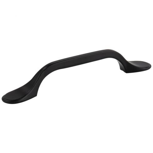 254-96MB - 3-3/4 Inch (96mm) Center to Center Kenner Cabinet Pull Matte Black - Elements