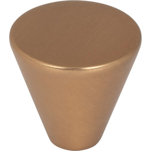 26SBZ - 1 Inch Diameter Conical Cabinet Knob Satin Bronze - Elements