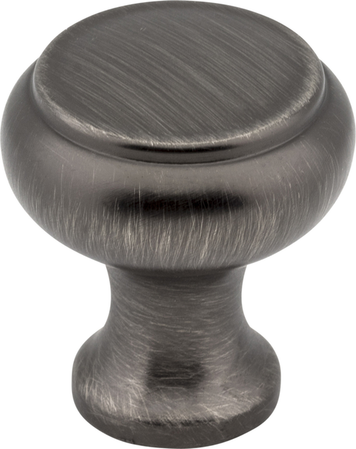 3898BNBDL - 1-3/16 Diameter Brushed Pewter Cabinet Knob Westbury Series - Elements