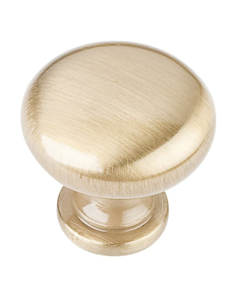 3910-SB - 1-3/16 Inch Diameter Madison Mushroom Cabinet Knob Satin Brass - Elements