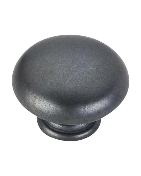 3950-DACM - Gatsby 1-3/16 Inch Diameter Mushroom Cabinet Knob Gun Metal - Elements