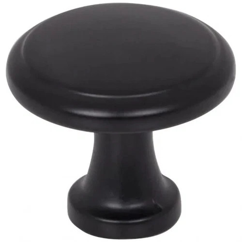 3970-MB - 1-3/16 Inch Diameter Kenner Mushroom Cabinet Knob Matte Black - Elements