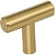 40SBZ - 1-9/16" Steel Cabinet T Pull Satin Bronze - Elements