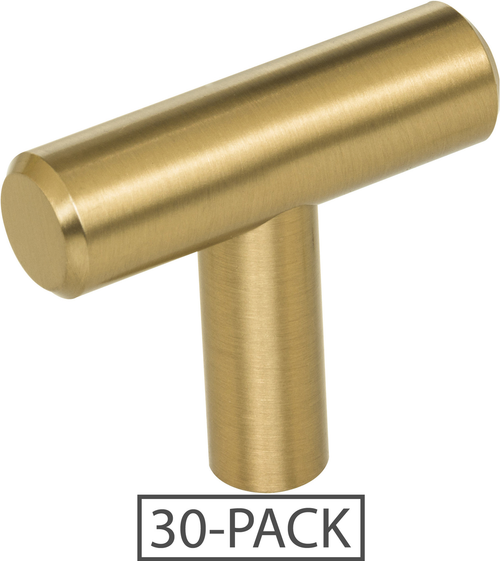 40SBZ-30 - Naples 1-9/16 Diameter Bar T-Knob Satin Bronze Pack of 30 - Elements
