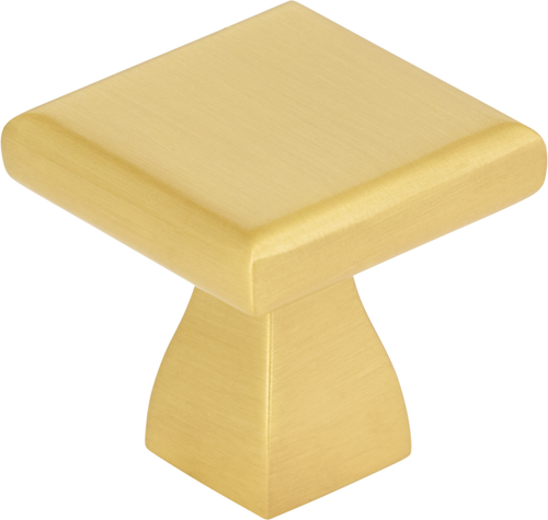 449BG - 1" Square Hadly Cabinet Knob Brushed Gold - Elements