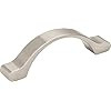 511-3PC - 3 inch Center to Center Arched Seaver Zinc Cabinet Pull Polished Chrome - Elements