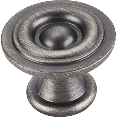 575BNBDL - 1-3/16 Inch Diameter Syracuse Mushroom Cabinet Knob Brushed Pewter - Elements