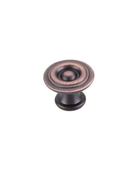 575DBAC - 1-3/16 Inch Diameter Mushroom Cabinet Knob Brushed Oil Rubbed Bronze - Elements