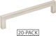 625-128SN-20 - 5-1/16 Inch Center to Center Satin Nickel Square Stanton Cabinet Pull Pack of 20 - Elements