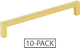 625-160BG-10 - 6-5/16" (160mm) CC Brushed Gold Cabinet Bar Pull 10-Pack - Elements