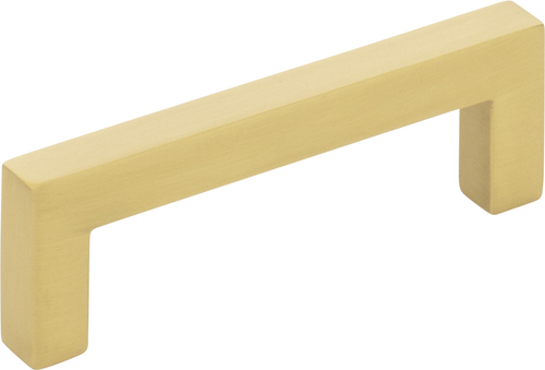 625-3BG - 3 Inch Center-to-Center Square Stanton Cabinet Bar Pull Brushed Gold - Elements