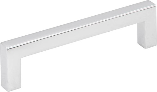 625-96PC - 96mm 3-3/4 Inch Center to Center Polished Chrome Square Bar Cabinet Pull - Elements