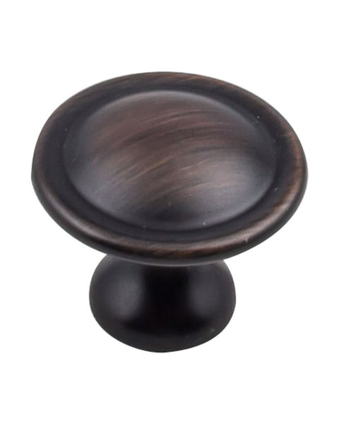 647DBAC - 1-1/8 Inch Diameter Cabinet Knob Brushed Oil Rubbed Bronze - Elements