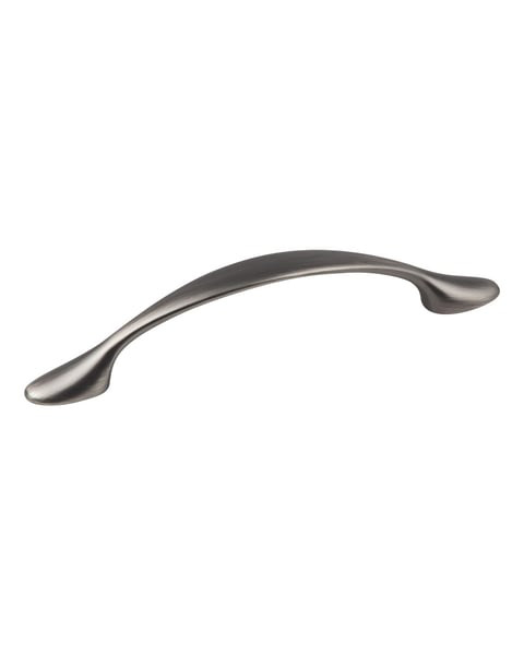 80814-BNBDL - 96mm Center to Center Brushed Pewter Arched Somerset Cabinet Pull - Elements