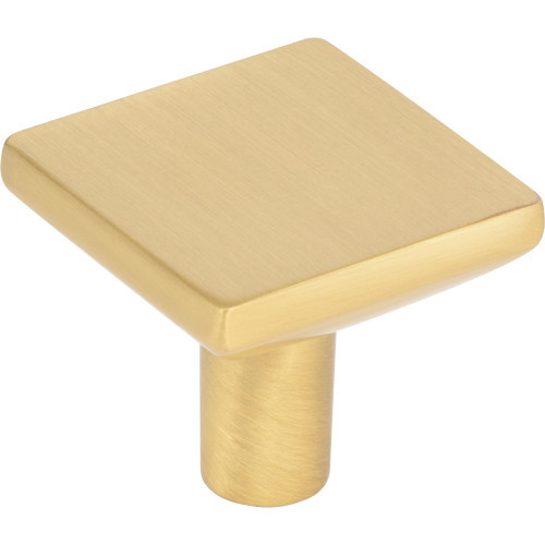 827BG - 1-1/4 inch Square Cabinet Knob Brushed Gold - Elements