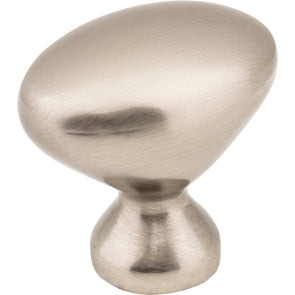 897L-SN - 1-1/4 Inch Oval Merryville Cabinet Knob Satin Nickel - Elements