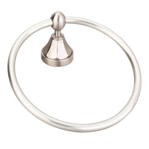 BHE3-06SN-R - Newbury Satin Nickel Towel Ring 7-3/16" - Elements