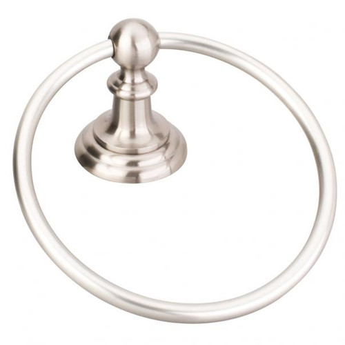 BHE5-06SN-R - 6-1/2 Inch Fairview Collection Towel Ring Satin Nickel - Elements