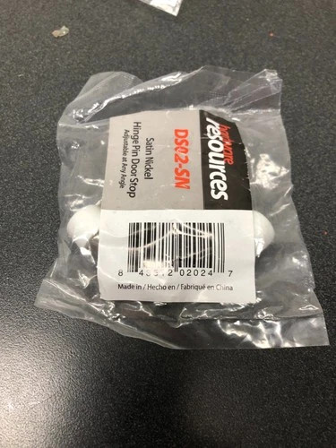 DS02-SN-R - Hinge Pin Door Stop Satin Nickel - Hardware Resources