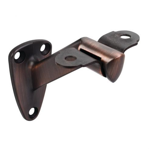 HRB01-DBAC-R - 1-7/16 x 2-1/2 Heavy Duty Handrail Bracket 3-3/8 Projection Dark Brushed Antique Copper - Hardware Resources