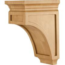 CORO-5-WO - 5"W x 7"D x 10"H Mission Corbel White Oak - Hardware Resources