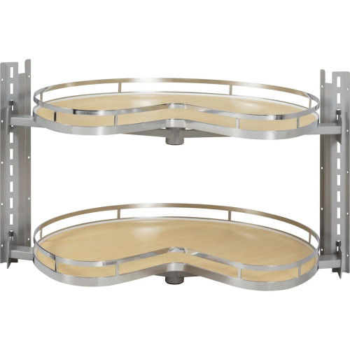 LSKNP27 - 28" Kidney CORNERMAX 2-Tier Lazy Susan 33" Base Corner - Hardware Resources