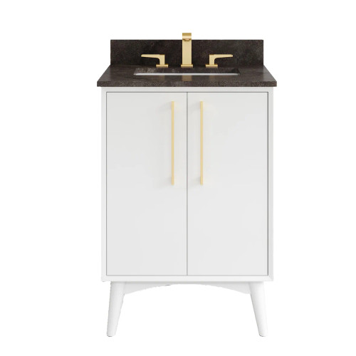 VKITDAS24WHLSR - 24" Dashwood Vanity Kitchen Island Kit with Lighting Soft Close White - Jeffrey Alexander