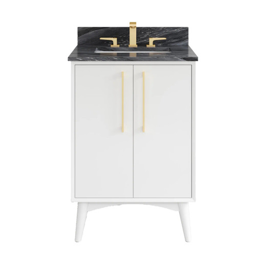 VKITDAS24WHMGR - 24 Inch Dashwood Bathroom Vanity White with Mirror - Jeffrey Alexander