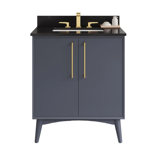 VKITDAS30BSBGR - 30" Dashwood Vanity Kit Brushed Satin Brass Black Grey - Jeffrey Alexander