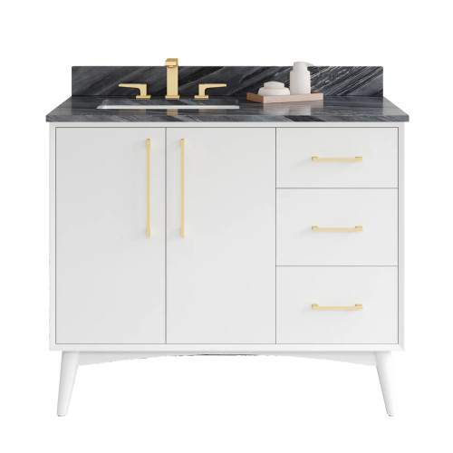 VKITDAS42WHMGR - 42" Lighted Power Strip Task Lighting 3000K White Mount Grey Receptacle - Jeffrey Alexander