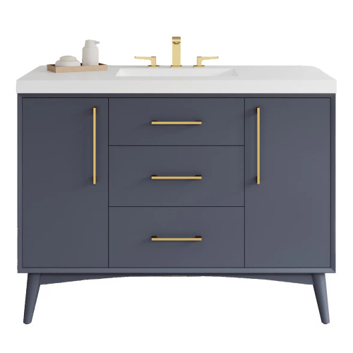 VKITDAS48BSRER - 48-inch Dashwood Vanity LED Task Lighting Kit Brushed Satin Round Edge - Jeffrey Alexander